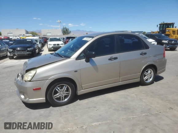 2006 Suzuki Aerio Premium z VIN JS2RA62S165300427, wystawiony jako Copart lot #57363605 z przebiegiem 141 824 mil mil oraz Szkoda całkowita • Salvage title. Historia ofert i sprzedaży dostępna na DreamBid. Obrazek 1.