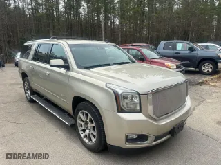 2015 GMC Yukon XL Denali with VIN 1GKS2JKJ2FR574204, listed as a Copart auction lot 54520825 with 213,647 mi miles and Clean Title. Bid and sale history available at carsss.com. Image 1.