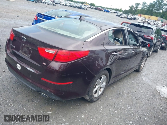 2014 Kia Optima LX with VIN 5XXGM4A70EG260667, listed as a IAAI auction lot 42531882 with 147,829 mi miles and . Bid and sale history available at DreamBid. Image 4.