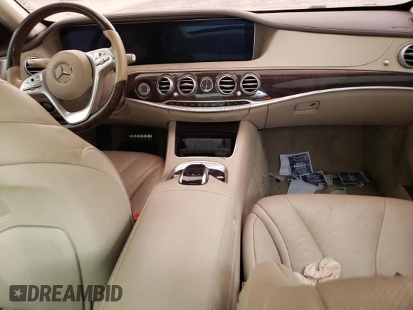 2020 Mercedes-Benz S-Class S 450 with VIN WDDUG6GB5LA527303, listed as a Copart auction lot 56611584 with 0 mi miles and Salvage Title. Bid and sale history available at carsss.com. Image 8.