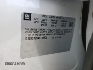 2017 Buick LaCrosse Premium with VIN 1G4ZR5SS5HU141204, listed as a Copart auction lot 61934925 with 68,022 mi miles and Salvage title. Bid and sale history available at DreamBid. Image 12.