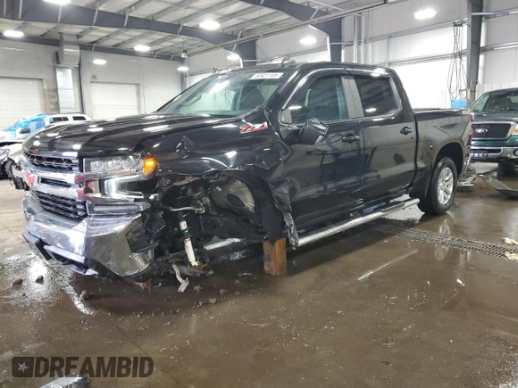 2019 Chevrolet Silverado 1500 LT with VIN 3GCUYDED7KG105405, listed as a Copart auction lot 50921155 with 106,242 mi miles and Salvage Title. Bid and sale history available at carsss.com. Image 1.