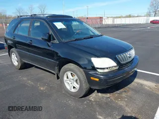2001 Lexus RX 300 with VIN JTJGF10U910088633, listed as a IAAI auction lot 41859055 with 279,477 mi miles. Bid and sale history available at carsss.com. Image 1.