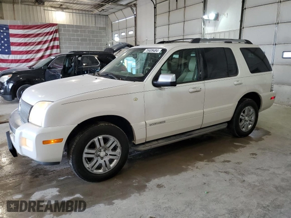 2010 Mercury Mountaineer Premier with VIN 4M2EN4JE1AUJ00721, listed as a Copart auction lot 70409484 with 187,708 mi miles and Salvage Title. Bid and sale history available at carsss.com. Image 1.