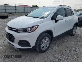 2022 Chevrolet Trax LT with VIN KL7CJPSM4NB569607, listed as a Copart auction lot 58746285 with 77,383 mi miles and Salvage title. Bid and sale history available at DreamBid. Image 1.
