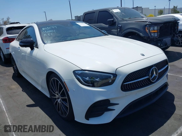 2022 Mercedes-Benz E 450 with VIN W1K1J5JB9NF173816, listed as a IAAI auction lot 42394337 with 34,251 mi miles and . Bid and sale history available at DreamBid. Image 1.
