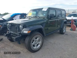 2021 Jeep Wrangler Unlimited Sport S with VIN 1C4HJXDN6MW669228, listed as a IAAI auction lot 42301326 with 64,503 mi miles and . Bid and sale history available at DreamBid. Image 2.
