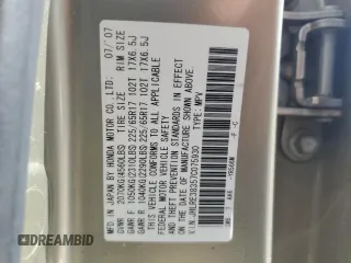 2007 Honda CR-V LX z VIN JHLRE38357C075930, wystawiony jako Copart lot #52739915 z przebiegiem 222 712 mil mil oraz Szkoda całkowita • Salvage title. Historia ofert i sprzedaży dostępna na DreamBid. Obrazek 12.