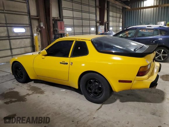 1984 Porsche 944 with VIN WP0AA0946EN455839, listed as a Copart auction lot 44537605 with 91,578 mi miles and Non Repairable. Bid and sale history available at carsss.com. Image 2.
