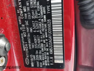 2015 Hyundai Tucson SE with VIN KM8JU3AG4FU099828, listed as a Copart auction lot 41452425 with 52,884 mi miles and Salvage Title. Bid and sale history available at carsss.com. Image 13.