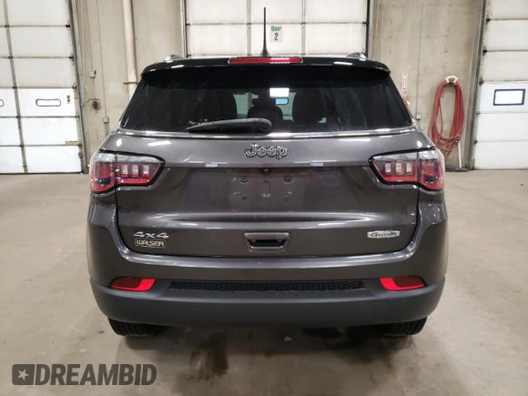2020 Jeep Compass Latitude with VIN 3C4NJDBB7LT156620, listed as a Copart auction lot 81154344 with 55,098 mi miles and Salvage Title. Bid and sale history available at carsss.com. Image 6.