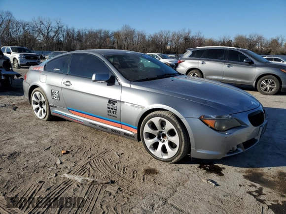 2006 BMW 6 Series 650Ci with VIN WBAEH13476CR49326, listed as a Copart auction lot 86166654 with 120,872 mi miles and Clean Title. Bid and sale history available at carsss.com. Image 4.