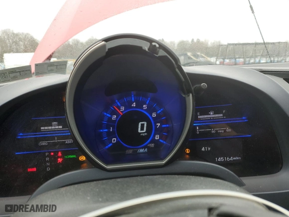 2011 Honda CR-Z EX with VIN JHMZF1D69BS010252, listed as a Copart auction lot 51745955 with 145,164 mi miles and Salvage Title. Bid and sale history available at carsss.com. Image 9.