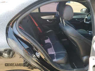 2018 Mercedes-Benz C 43 AMG with VIN 55SWF6EB4JU256519, listed as a Copart auction lot 63556254 with 66,677 mi miles and Salvage Title. Bid and sale history available at carsss.com. Image 10.