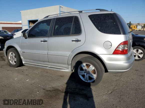 2005 Mercedes-Benz M-Class 3.7L with VIN 4JGAB57E05A538580, listed as a Copart auction lot 76125574 with 170,703 mi miles and Clean Title. Bid and sale history available at carsss.com. Image 2.