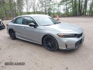 2025 Honda Civic Sport with VIN 2HGFE2F55SH523606, listed as a IAAI auction lot 42011858 with 5,741 mi miles and . Bid and sale history available at DreamBid. Image 1.