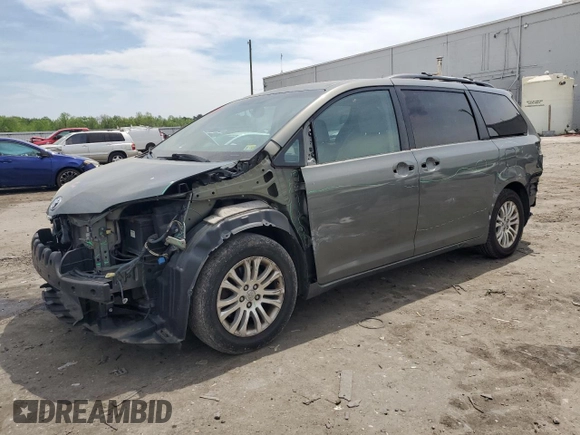 2011 Toyota Sienna XLE AAS with VIN 5TDYK3DC6BS124373, listed as a Copart auction lot 54265975 with 213,798 mi miles and Clean Title. Bid and sale history available at carsss.com. Image 1.