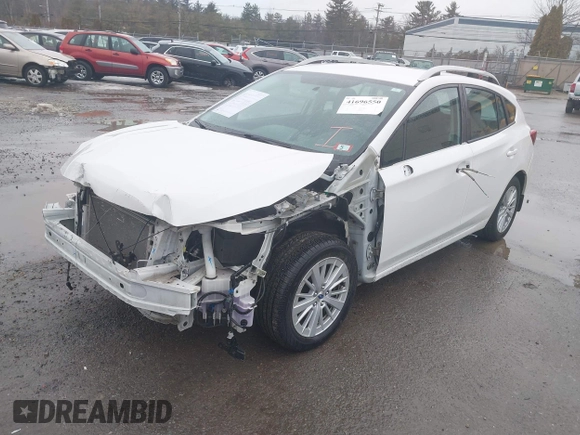 2018 Subaru Impreza Premium with VIN 4S3GTAB61J3729332, listed as a IAAI auction lot 41696550 with 85,035 mi miles. Bid and sale history available at carsss.com. Image 2.