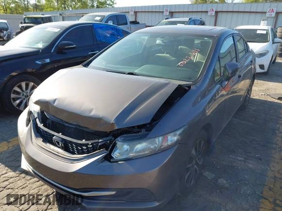 2014 Honda Civic Sedan EX with VIN 19XFB2F80EE022611, listed as a IAAI auction lot 41988944 with 108,807 mi miles. Bid and sale history available at carsss.com. Image 17.