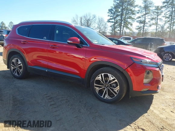 2020 Hyundai Santa Fe Limited with VIN 5NMS53AA2LH283122, listed as a IAAI auction lot 41259980 with 16,080 mi miles and . Bid and sale history available at DreamBid. Image 1.