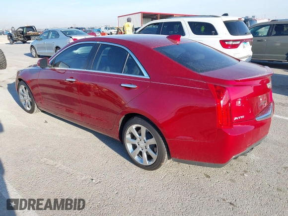 2015 Cadillac ATS Sedan Luxury RWD with VIN 1G6AB5RX7F0101320, listed as a IAAI auction lot 41851962 with 34,072 mi miles. Bid and sale history available at carsss.com. Image 3.