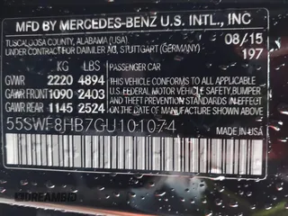 2016 Mercedes-Benz C 63 S AMG z VIN 55SWF8HB7GU101074, wystawiony jako IAAI lot #40732826 z przebiegiem 43 676 mil mil oraz . Historia ofert i sprzedaży dostępna na DreamBid. Obrazek 9.