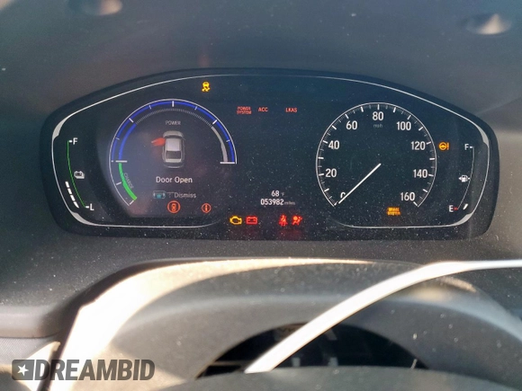 2022 Honda Insight EX z VIN 19XZE4F5XNE017373, wystawiony jako Copart lot #53974555 z przebiegiem 53 982 mil mil oraz Szkoda całkowita • Salvage title. Historia ofert i sprzedaży dostępna na DreamBid. Obrazek 9.