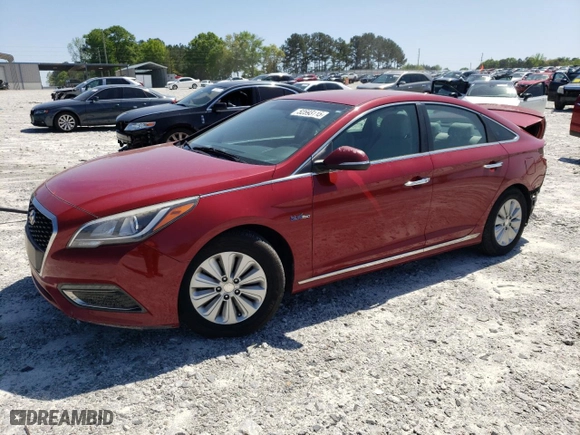 2016 Hyundai Sonata Hybrid SE with VIN KMHE24L14GA016987, listed as a Copart auction lot 52593115 with 143,071 mi miles and Salvage Title. Bid and sale history available at carsss.com. Image 1.