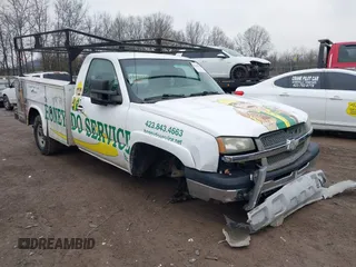 2003 Chevrolet Silverado 2500 z VIN 1GBGC24U33Z314907, wystawiony jako IAAI lot #41410324 z przebiegiem 258 293 mil mil oraz . Historia ofert i sprzedaży dostępna na DreamBid. Obrazek 1.