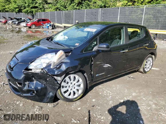 2015 Nissan LEAF SV with VIN 1N4AZ0CPXFC301259, listed as a Copart auction lot 64175343 with 68,143 mi miles. Bid and sale history available at carsss.com. Image 1.