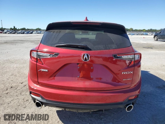 2024 Acura RDX w/A-Spec Advance Package with VIN 5J8TC2H83RL017995, listed as a Copart auction lot 83119784 with 4,604 mi miles and Salvage Title. Bid and sale history available at carsss.com. Image 6.