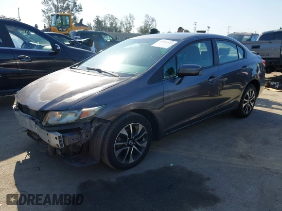 2014 Honda Civic Sedan EX with VIN 19XFB2F86EE272712, listed as a IAAI auction lot 41978115 with 189,123 mi miles. Bid and sale history available at carsss.com. Image 2.