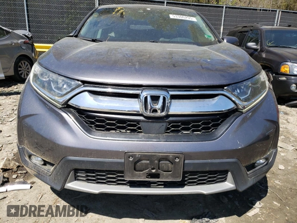 2017 Honda CR-V EX-L with VIN 2HKRW2H88HH672690, listed as a Copart auction lot 53306295 with 62,073 mi miles and Salvage Title. Bid and sale history available at carsss.com. Image 5.