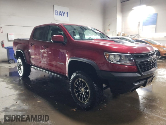 2020 Chevrolet Colorado 4WD ZR2 with VIN 1GCGTEEN6L1108483, listed as a Copart auction lot 87216404 with 27,520 mi miles and Salvage title. Bid and sale history available at DreamBid. Image 4.