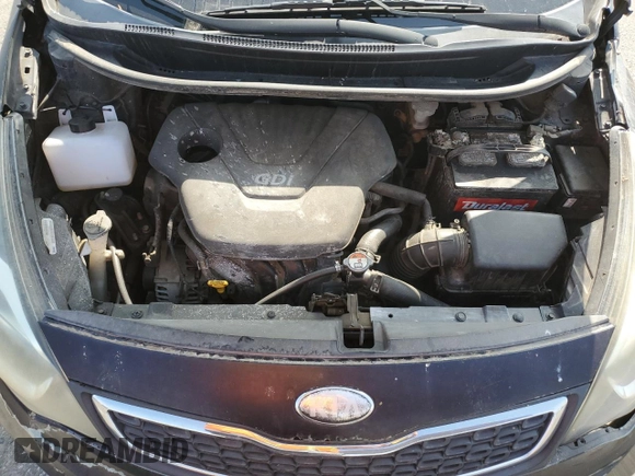 2013 Kia Rio EX with VIN KNADN4A31D6248521, listed as a Copart auction lot 60061645 with 123,281 mi miles and Salvage title. Bid and sale history available at DreamBid. Image 11.