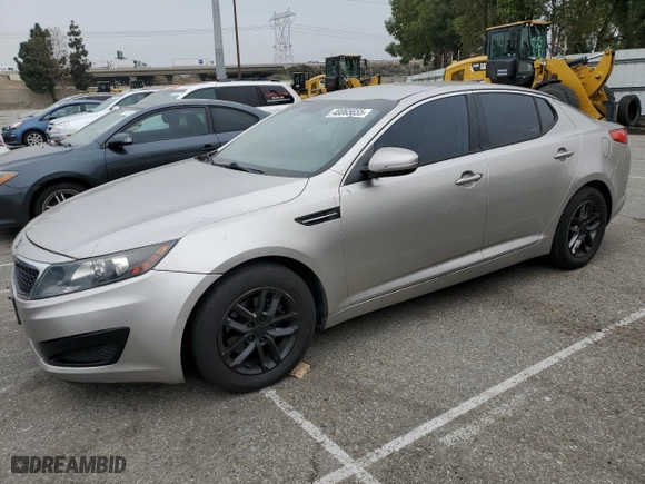 2011 Kia Optima LX with VIN KNAGM4A79B5172939, listed as a Copart auction lot 48065655 with 122,992 mi miles and Salvage Title. Bid and sale history available at carsss.com. Image 1.