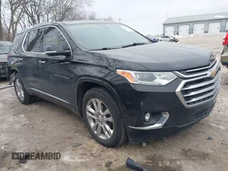 2018 Chevrolet Traverse High Country with VIN 1GNEVKKW0JJ101899, listed as a IAAI auction lot 41398396 with 107,055 mi miles. Bid and sale history available at carsss.com. Image 1.