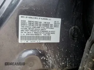 2019 Honda Pilot Elite with VIN 5FNYF6H01KB008279, listed as a Copart auction lot 60553065 with 132,711 mi miles and Salvage title. Bid and sale history available at DreamBid. Image 13.