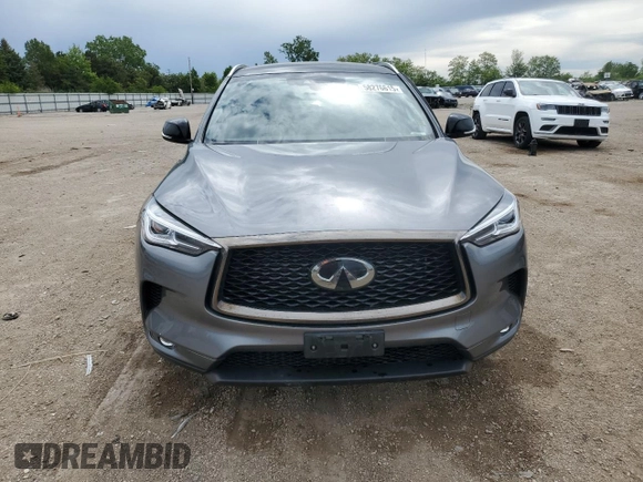 2021 Infiniti QX50 Luxe with VIN 3PCAJ5BB3MF120184, listed as a Copart auction lot 58276615 with 59,974 mi miles and Salvage title. Bid and sale history available at DreamBid. Image 5.