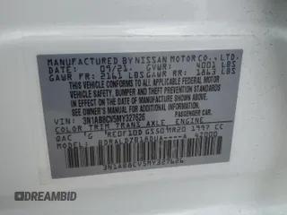 2021 Nissan Sentra SV z VIN 3N1AB8CV5MY327626, wystawiony jako Copart lot #52805325 z przebiegiem 30 260 mil mil oraz Szkoda całkowita • Salvage title. Historia ofert i sprzedaży dostępna na DreamBid. Obrazek 12.