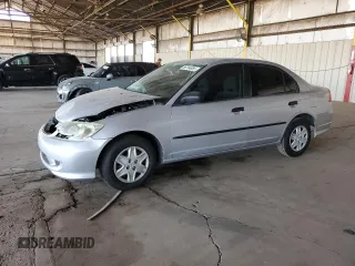 2005 Honda Civic VP z VIN 1HGES16315L024659, wystawiony jako Copart lot #56764055 z przebiegiem 187 173 mil mil oraz Szkoda całkowita • Salvage title. Historia ofert i sprzedaży dostępna na DreamBid. Obrazek 1.