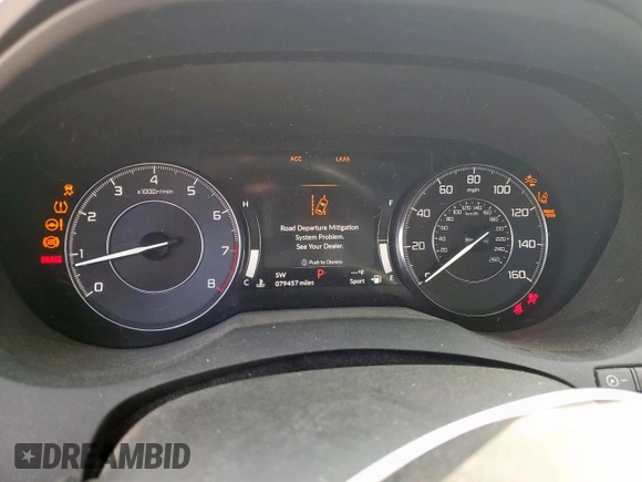 2020 Acura RDX with VIN 5J8TC1H38LL009204, listed as a Copart auction lot 57878895 with 79,457 mi miles and Salvage title. Bid and sale history available at DreamBid. Image 9.