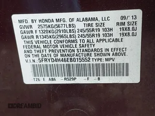 2014 Acura MDX Technology z VIN 5FRYD4H46EB015552, wystawiony jako IAAI lot #42173033 z przebiegiem 151 562 mil mil oraz . Historia ofert i sprzedaży dostępna na DreamBid. Obrazek 9.