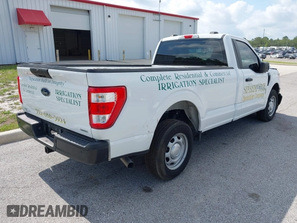 2023 Ford F-150 XL with VIN 1FTMF1CP7PKF84555, listed as a IAAI auction lot 42197597 with 12,216 mi miles and . Bid and sale history available at DreamBid. Image 4.