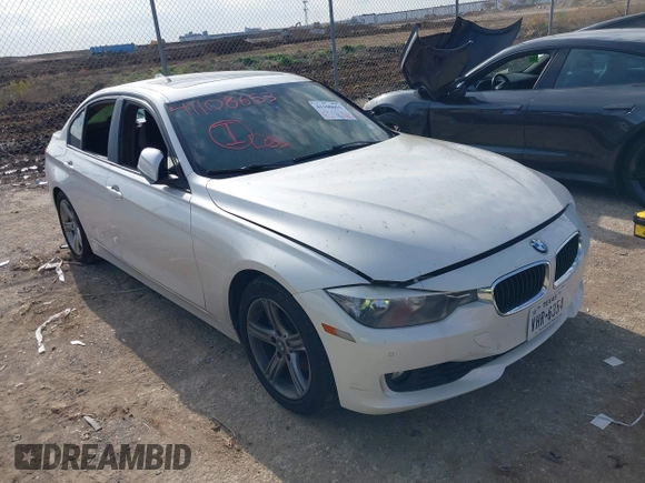 2014 BMW 3 Series 328i with VIN WBA3C1C59EK108868, listed as a IAAI auction lot 41108653 with Not Provided miles and . Bid and sale history available at carsss.com. Image 1.