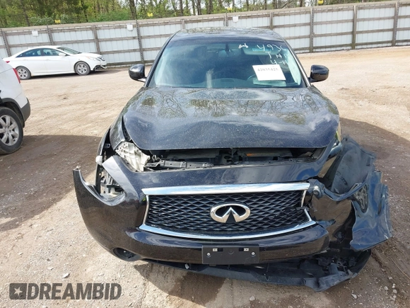 2017 Infiniti QX70 with VIN JN8CS1MW4HM414936, listed as a IAAI auction lot 42035425 with 127,220 mi miles and . Bid and sale history available at DreamBid. Image 12.