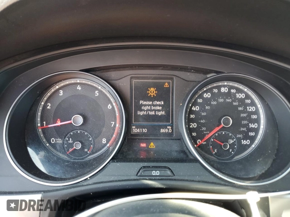 2019 Volkswagen Atlas SE with VIN 1V2DR2CA2KC533880, listed as a Copart auction lot 57353705 with 104,110 mi miles and Salvage title. Bid and sale history available at DreamBid. Image 9.