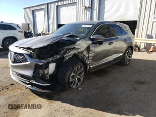 2023 Acura MDX w/Technology Package with VIN 5J8YD9H47PL007508, listed as a Copart auction lot 50713475 with 23,645 mi miles and Salvage Title. Bid and sale history available at carsss.com. Image 1.