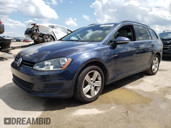 2015 Volkswagen Golf SportWagen TDI SE with VIN 3VWFA7AUXFM505063, listed as a Copart auction lot 67544893 with 120,522 mi miles. Bid and sale history available at carsss.com. Image 1.