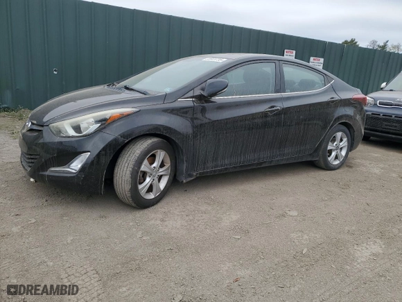 2016 Hyundai Elantra Value Edition with VIN KMHDH4AE7GU474909, listed as a Copart auction lot 53923735 with 168,676 mi miles and Clean Title. Bid and sale history available at carsss.com. Image 1.